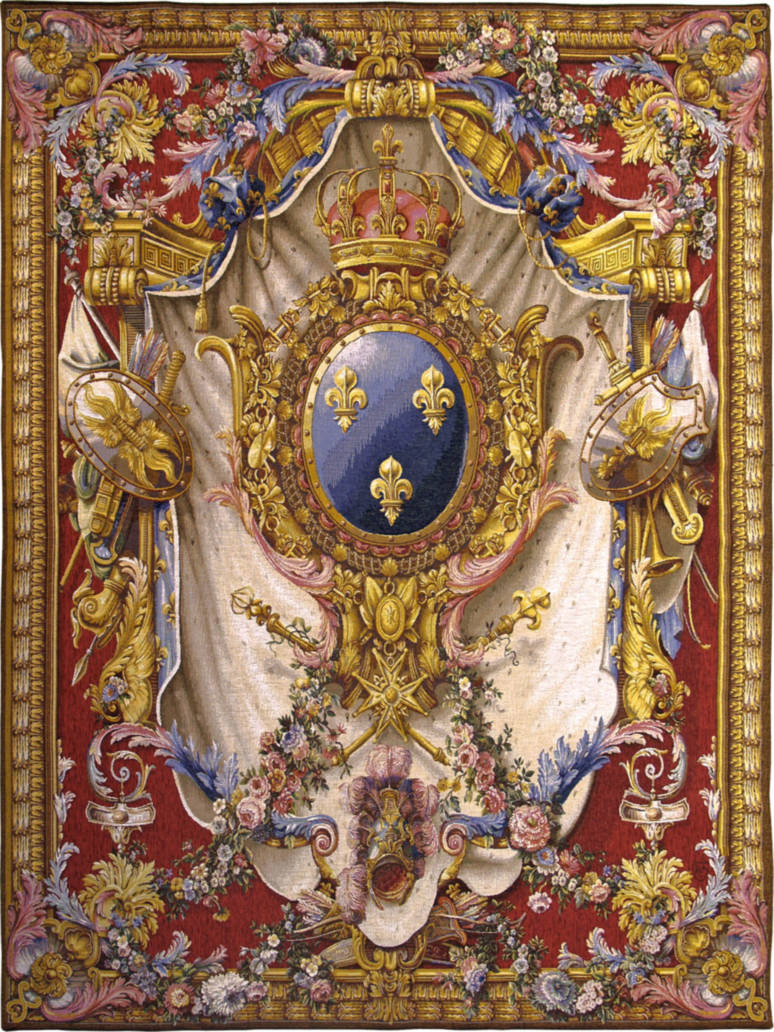 Grandes Armoiries, red Tapisseries murales Tapisseries de Soie - Mille Fleurs Tapestries