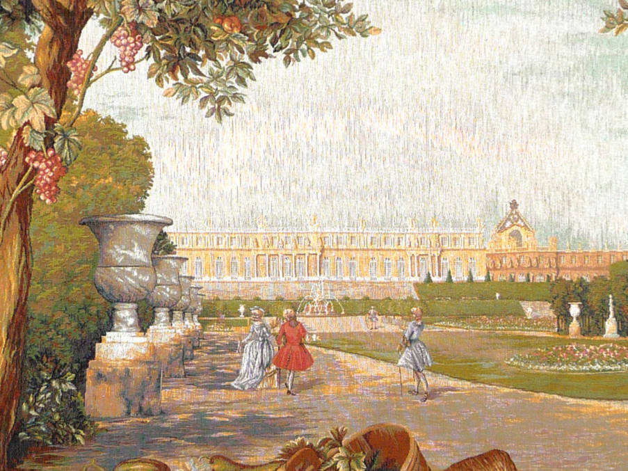 Garden of Versailles Wall tapestries Castles and Gardens - Mille Fleurs Tapestries