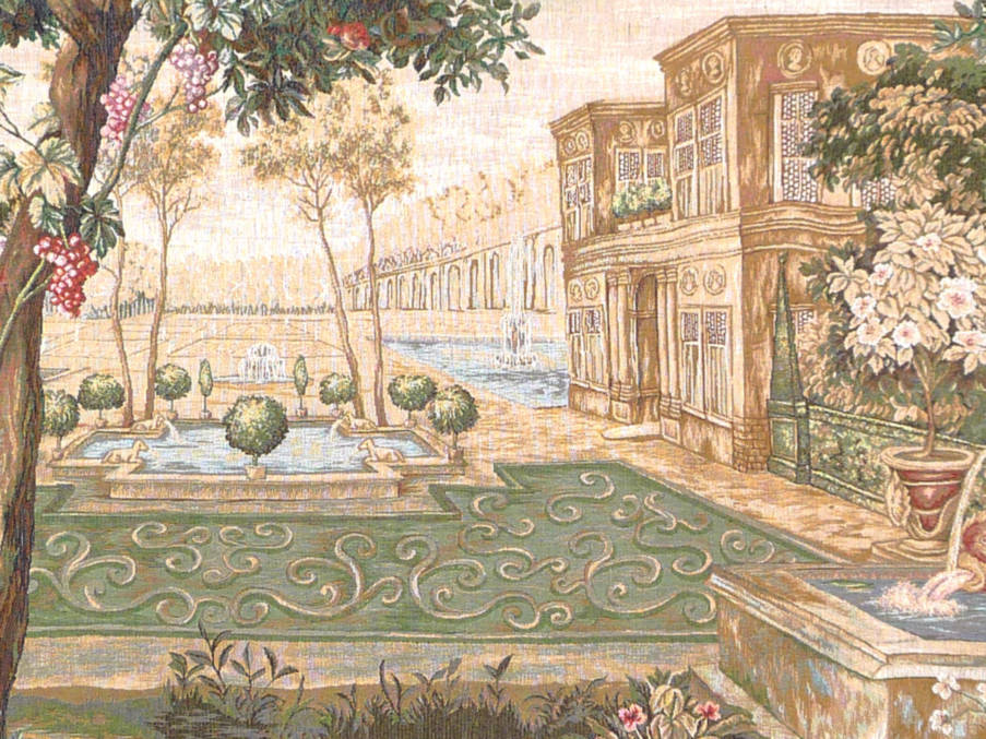 Verdure Fontein Wandtapijten Verdures - Mille Fleurs Tapestries