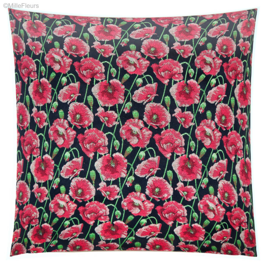 Klaprozentuin Sierkussens Klaprozen - Mille Fleurs Tapestries