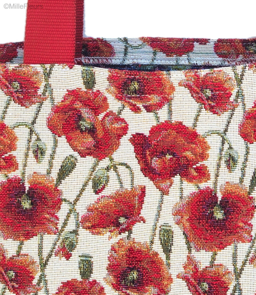 Flanders Fields Tote Bags Flowers - Mille Fleurs Tapestries