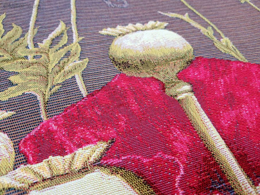 Klaprozen Wandtapijten Hedendaagse Kunstwerken - Mille Fleurs Tapestries