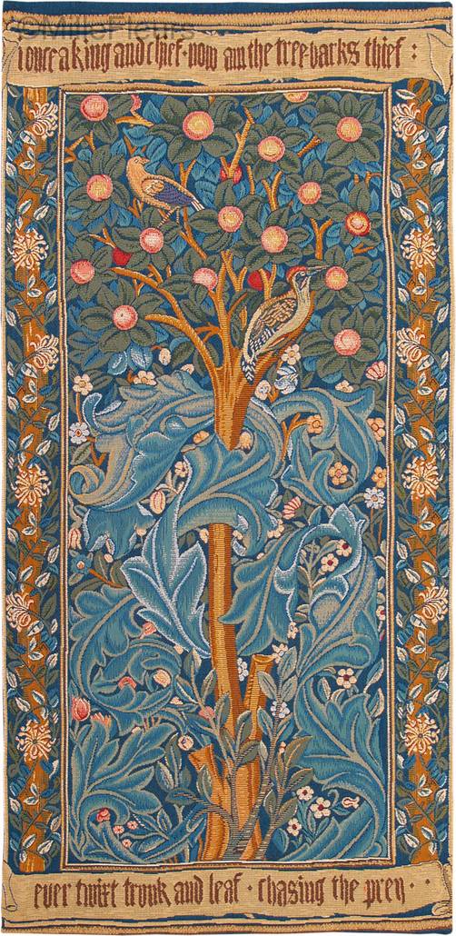 El Pájaro Carpintero Tapices de pared William Morris & Co - Mille Fleurs Tapestries