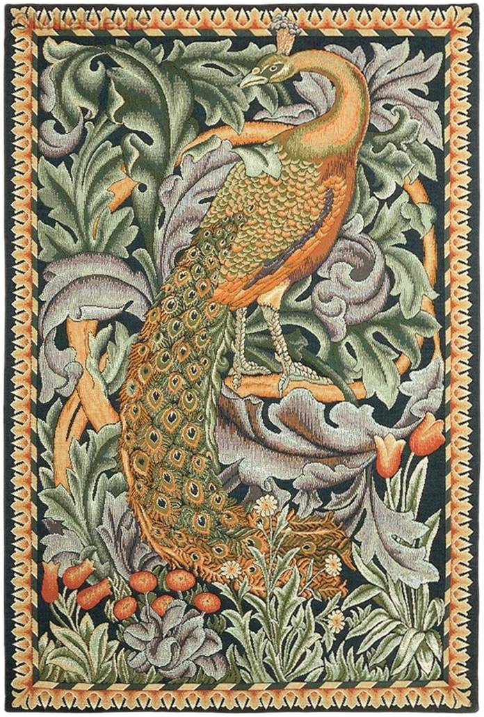 Le Paon Tapisseries murales William Morris & Co - Mille Fleurs Tapestries