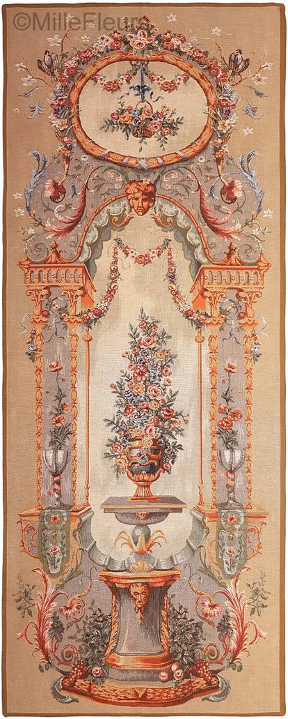 Door Panel Bouquet Wall tapestries Empire and Neoclassical - Mille Fleurs Tapestries
