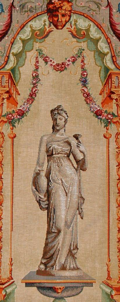 Empire Door Panel Wall tapestries Empire and Neoclassical - Mille Fleurs Tapestries