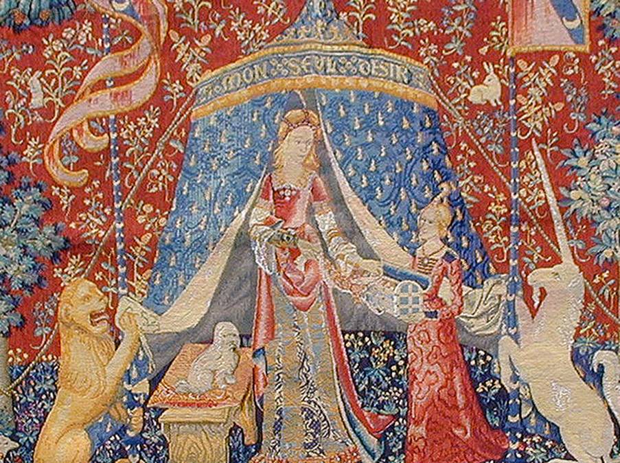 To my only Desire Wall tapestries Lady and the Unicorn - Mille Fleurs Tapestries