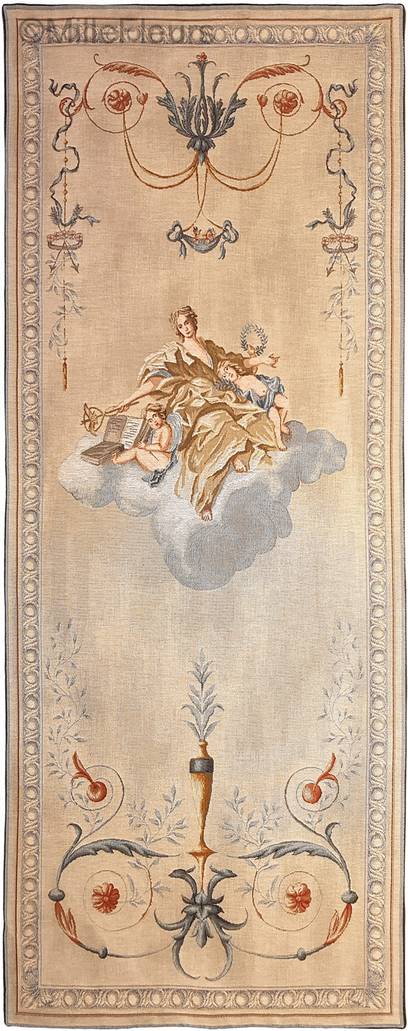 Panel Lady Wall tapestries Empire and Neoclassical - Mille Fleurs Tapestries