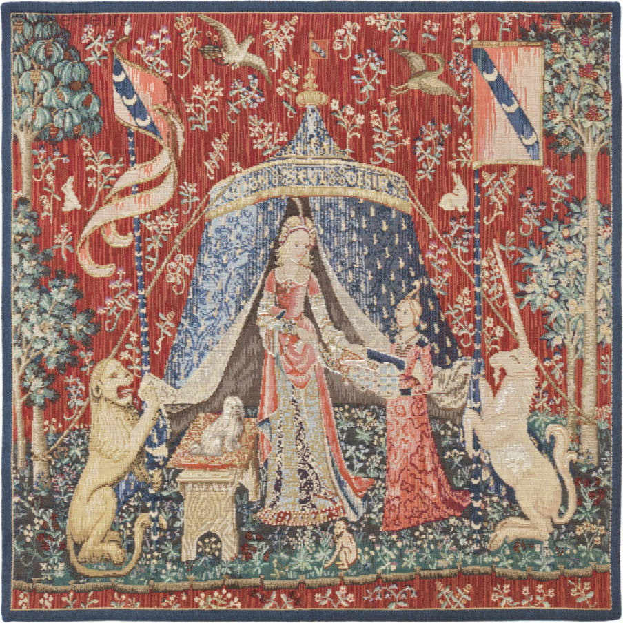 Aan mijn enige Verlangen Wandtapijten Dame en de Eenhoorn - Mille Fleurs Tapestries