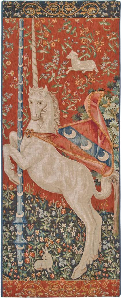 Eenhoorn Wandtapijten Dame en de Eenhoorn - Mille Fleurs Tapestries