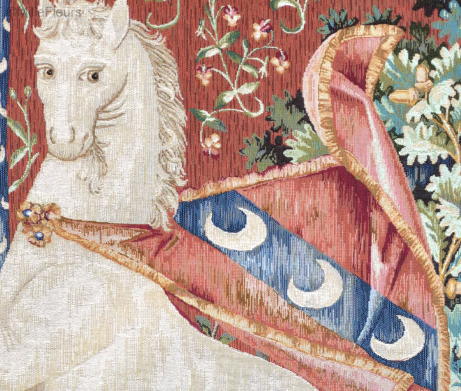 Unicornio Tapices de pared Dama con Unicornio - Mille Fleurs Tapestries