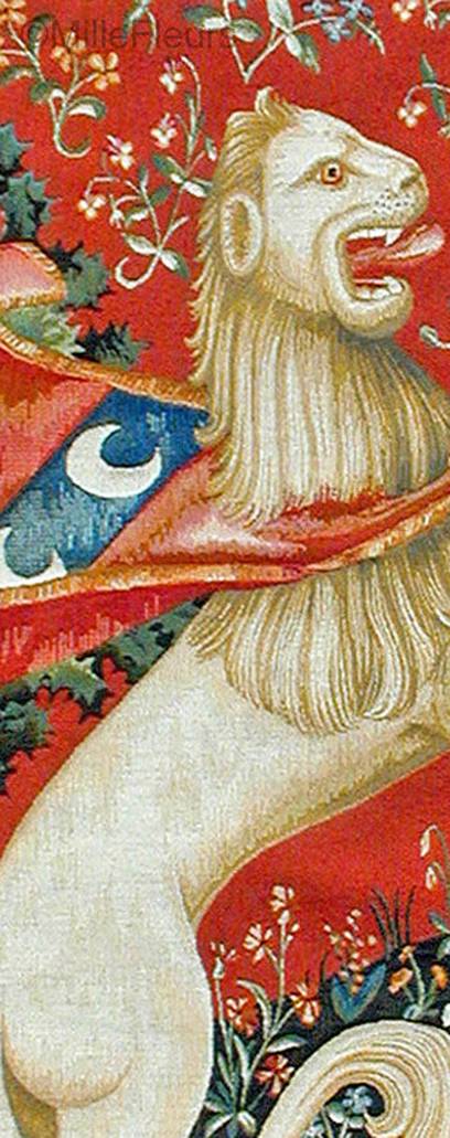 Leon Tapices de pared Dama con Unicornio - Mille Fleurs Tapestries