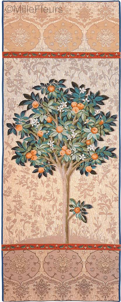 Oranger Tapisseries murales Dame à la Licorne - Mille Fleurs Tapestries