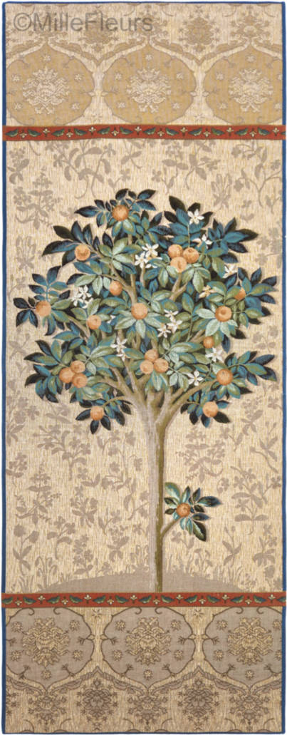 Sinaasappelboom Wandtapijten Dame en de Eenhoorn - Mille Fleurs Tapestries