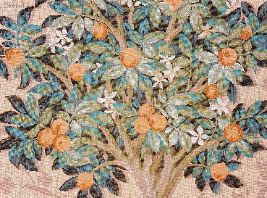 Oranger Tapisseries murales Dame à la Licorne - Mille Fleurs Tapestries