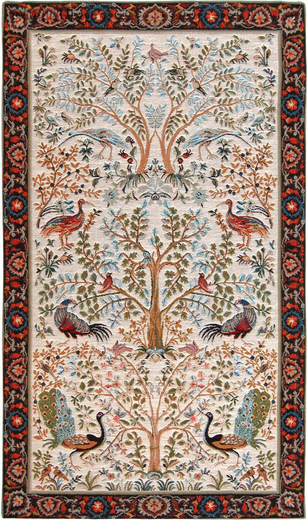 Levensboom (William Morris), beige Wandtapijten William Morris & Co - Mille Fleurs Tapestries