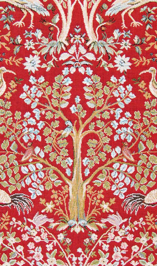 Tree of Life (William Morris), red Wall tapestries William Morris and Co - Mille Fleurs Tapestries