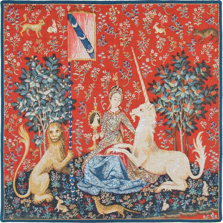 The Sight Wall tapestries Lady and the Unicorn - Mille Fleurs Tapestries