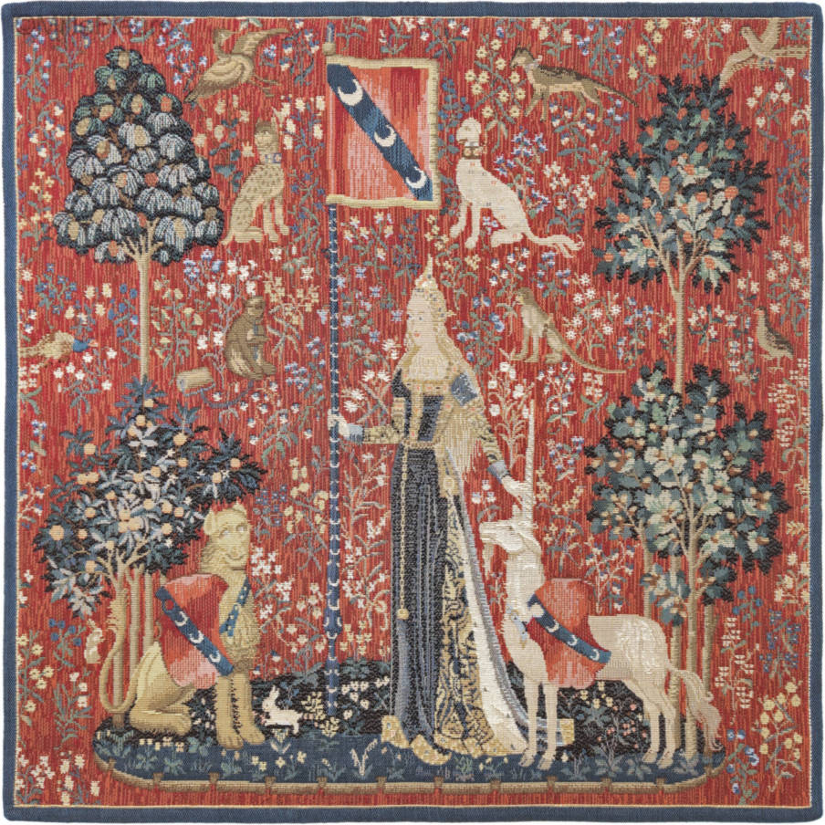 Le Toucher Tapisseries murales Dame à la Licorne - Mille Fleurs Tapestries