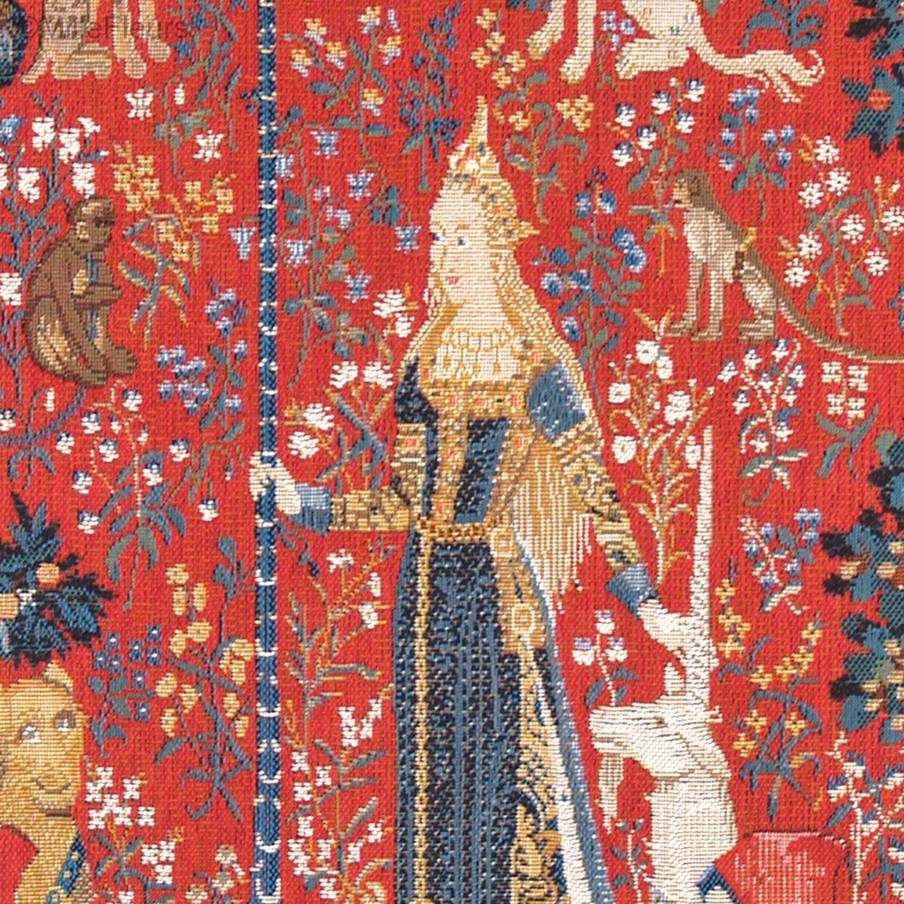 The Touch Wall tapestries Lady and the Unicorn - Mille Fleurs Tapestries