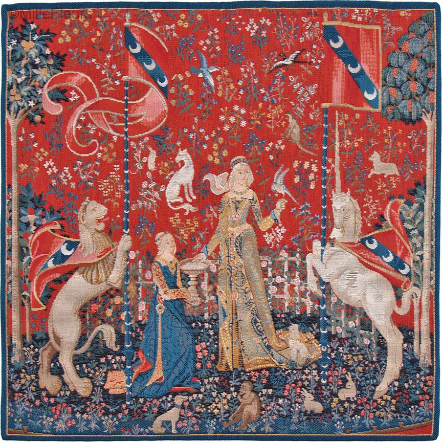 The Taste Wall tapestries Lady and the Unicorn - Mille Fleurs Tapestries