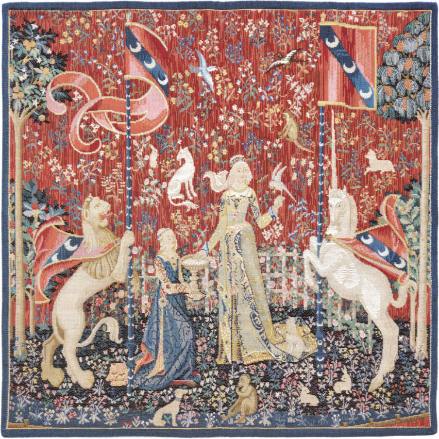 De Smaak Wandtapijten Dame en de Eenhoorn - Mille Fleurs Tapestries