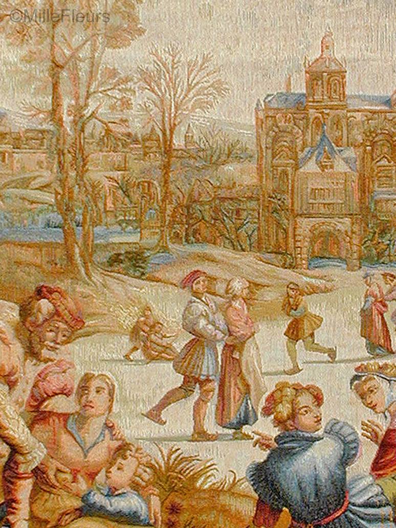 Ice Skaters Wall tapestries Empire and Neoclassical - Mille Fleurs Tapestries