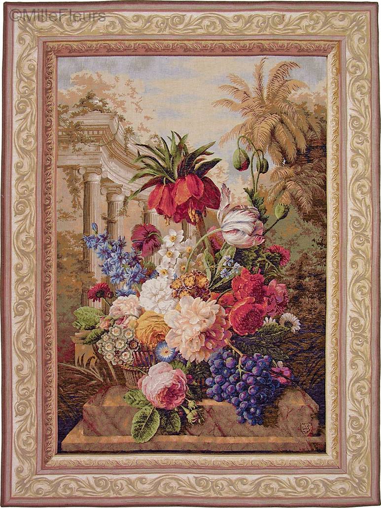 Exotisch Boeket Wandtapijten Bloemstukken - Mille Fleurs Tapestries