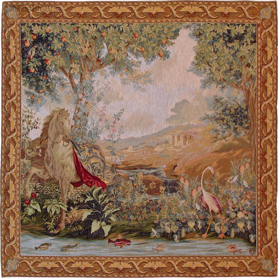 Le point d'eau, part Tapisseries murales Orientalisme - Mille Fleurs Tapestries