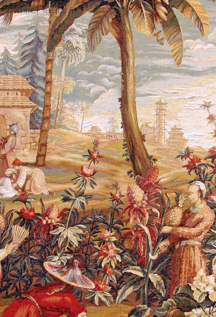 Les Cueilleurs d'ananas Tapisseries murales Orientalisme - Mille Fleurs Tapestries