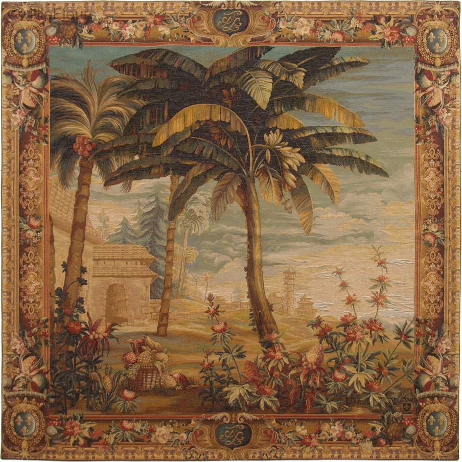 Ananasplukkers, part Wandtapijten Oriëntalisme - Mille Fleurs Tapestries