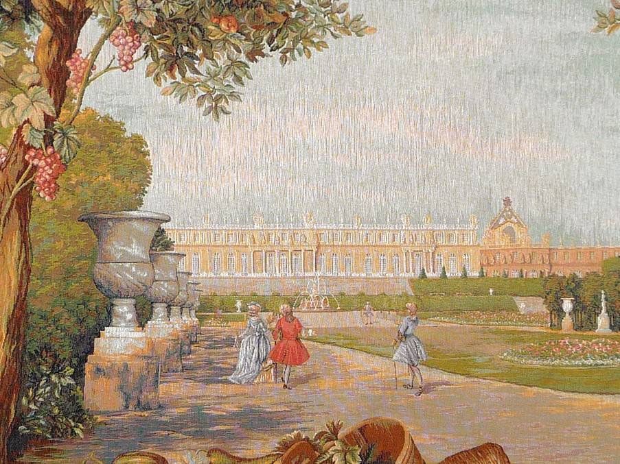 Garden of Versailles Wall tapestries Castles and Gardens - Mille Fleurs Tapestries