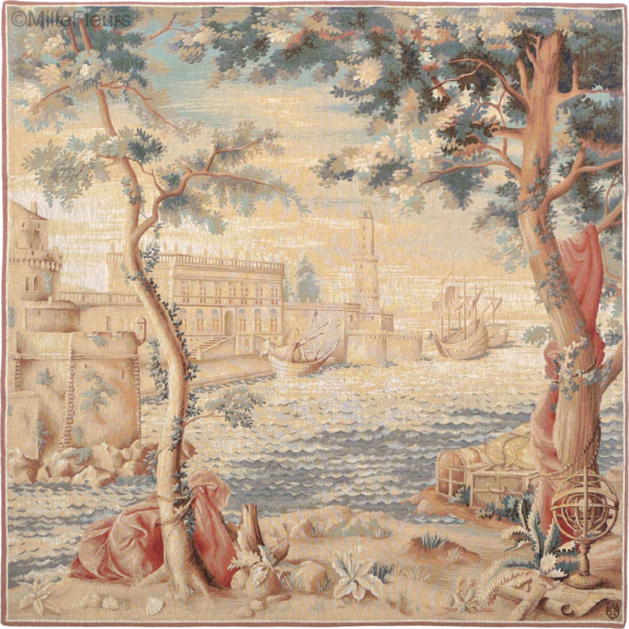 De Haven Wandtapijten Kaarten en Nautisch - Mille Fleurs Tapestries