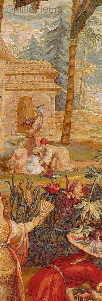 Les Cueilleurs d'ananas, part Tapisseries murales Orientalisme - Mille Fleurs Tapestries