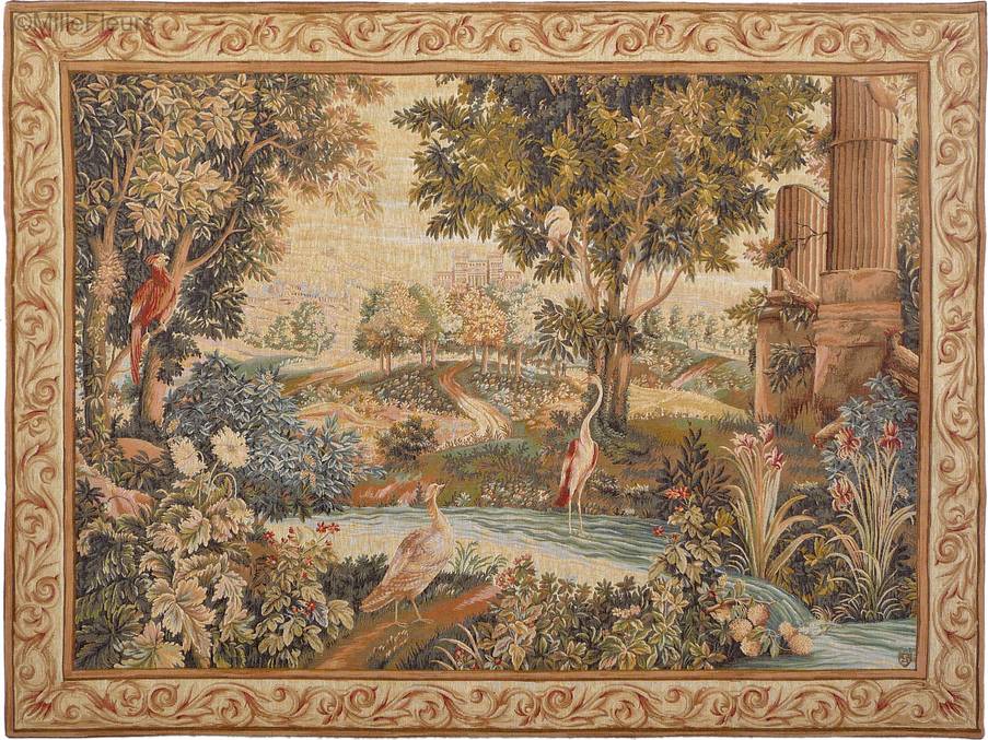 Verdura con Aves Tapices de pared Verdure - Mille Fleurs Tapestries