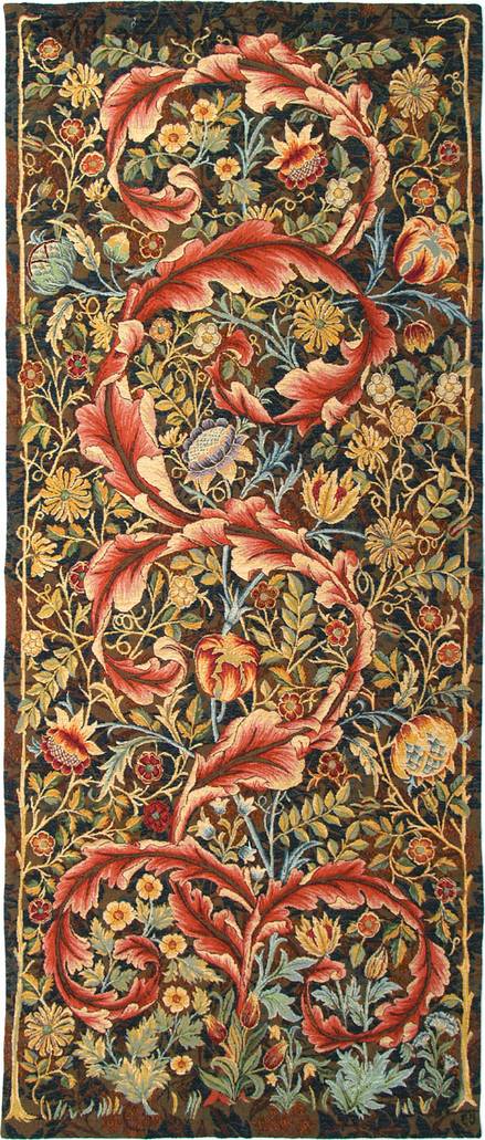 Acanthe, marron Tapisseries murales William Morris & Co - Mille Fleurs Tapestries