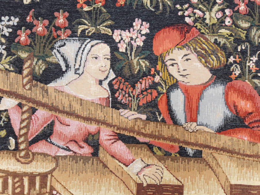 The Winepress Wall tapestries Grapes Harvest - Mille Fleurs Tapestries