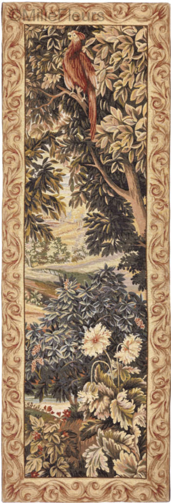 Verdure met een Vogel Wandtapijten Verdures - Mille Fleurs Tapestries