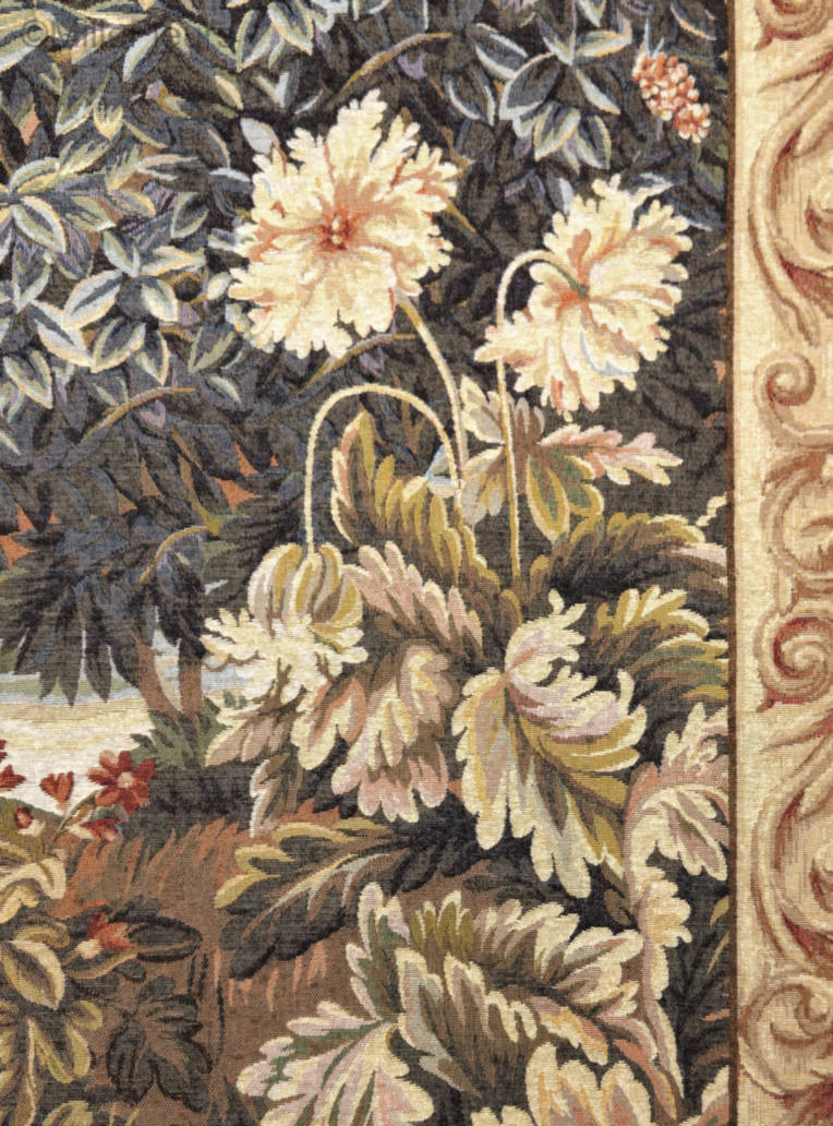 Verdure met een Vogel Wandtapijten Verdures - Mille Fleurs Tapestries