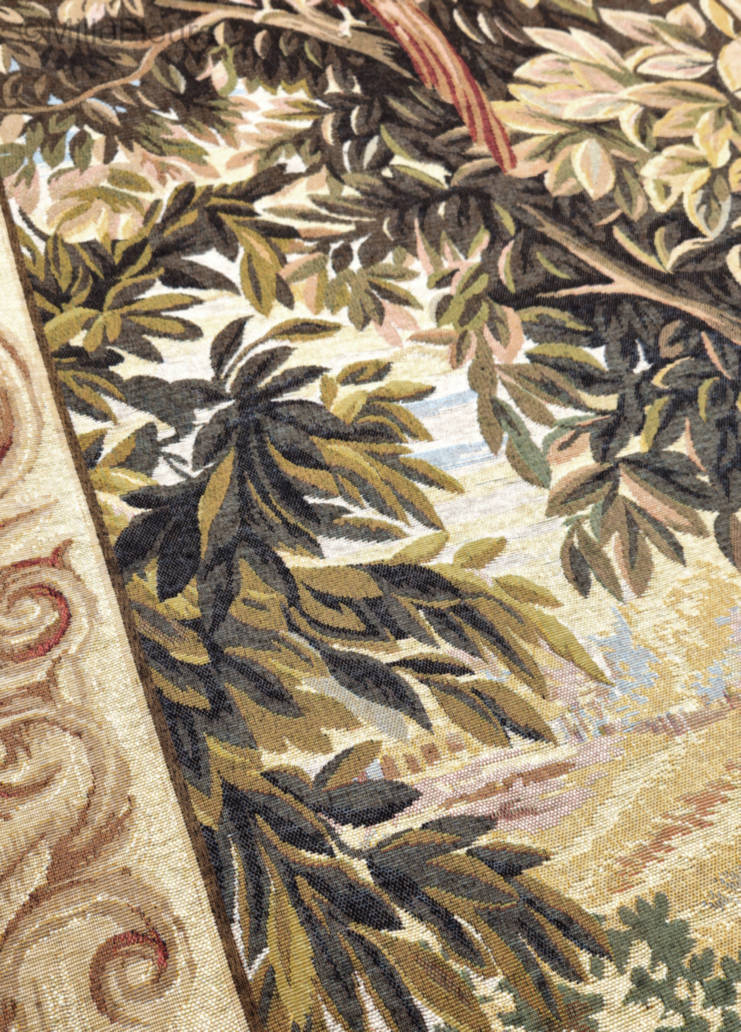 Verdure met een Vogel Wandtapijten Verdures - Mille Fleurs Tapestries