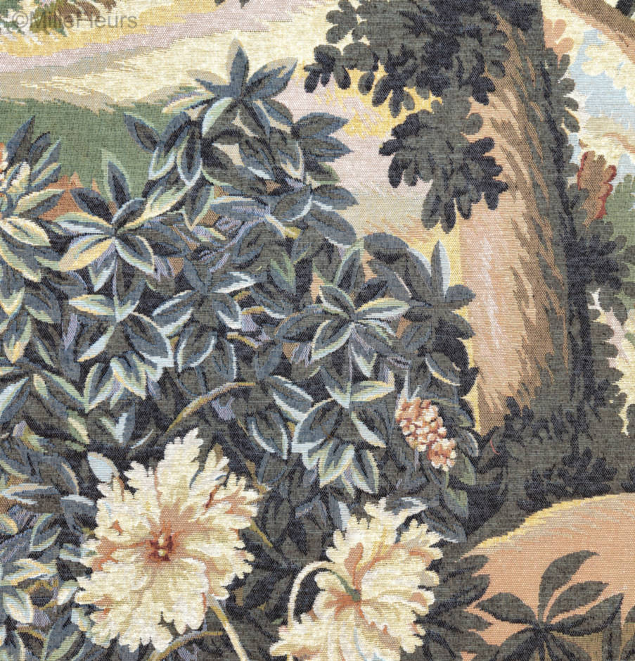 Verdure met een Vogel Wandtapijten Verdures - Mille Fleurs Tapestries