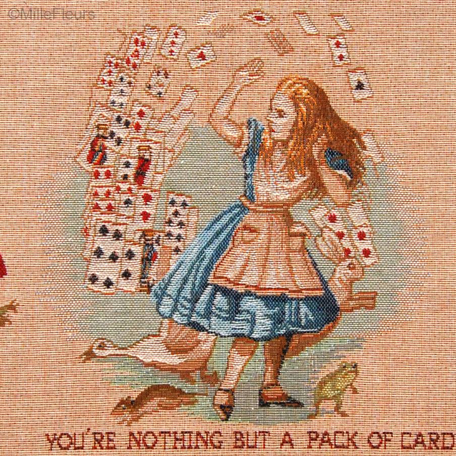 Kaartspel Kussenslopen Alice in Wonderland - Mille Fleurs Tapestries