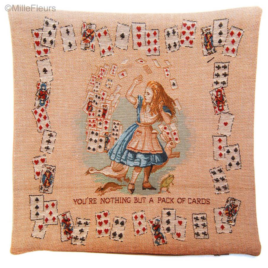 Kaartspel Kussenslopen Alice in Wonderland - Mille Fleurs Tapestries