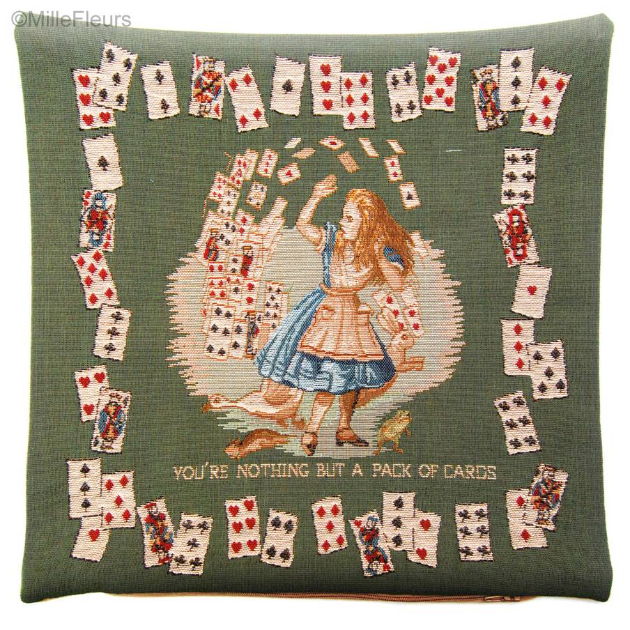 Kaartspel Kussenslopen Alice in Wonderland - Mille Fleurs Tapestries