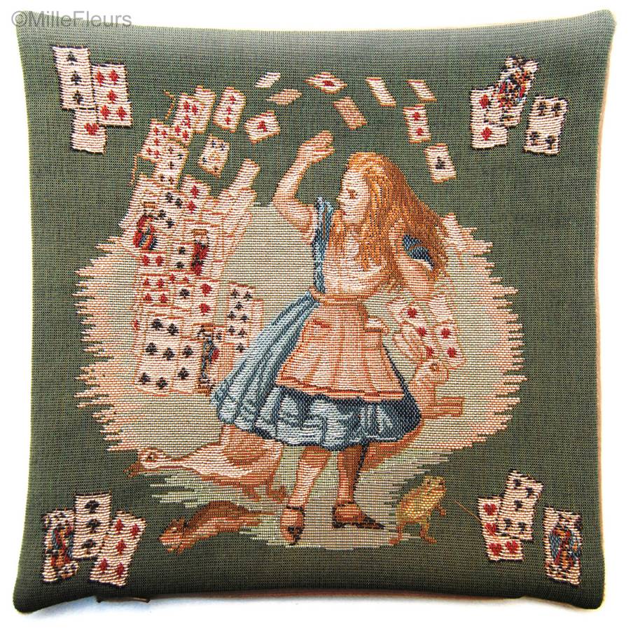 Jeu de Cartes Housses de coussin Alice au Pays des Merveilles - Mille Fleurs Tapestries