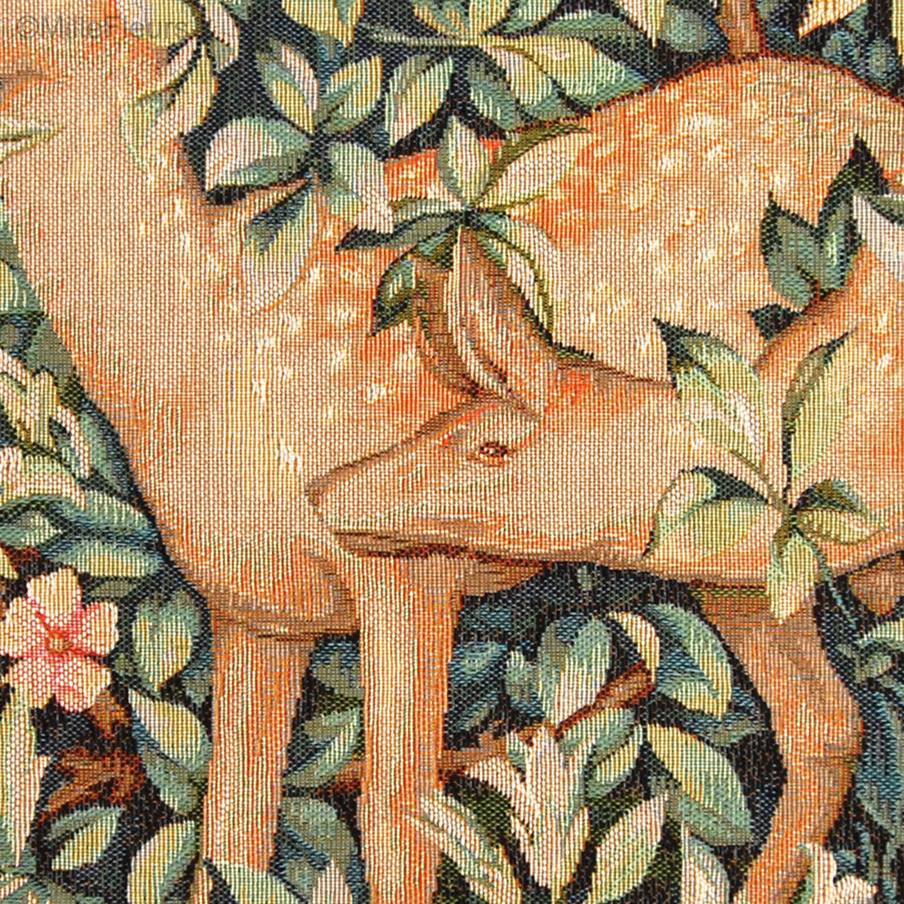 Two Deer (William Morris) Tapestry cushions William Morris & Co - Mille Fleurs Tapestries