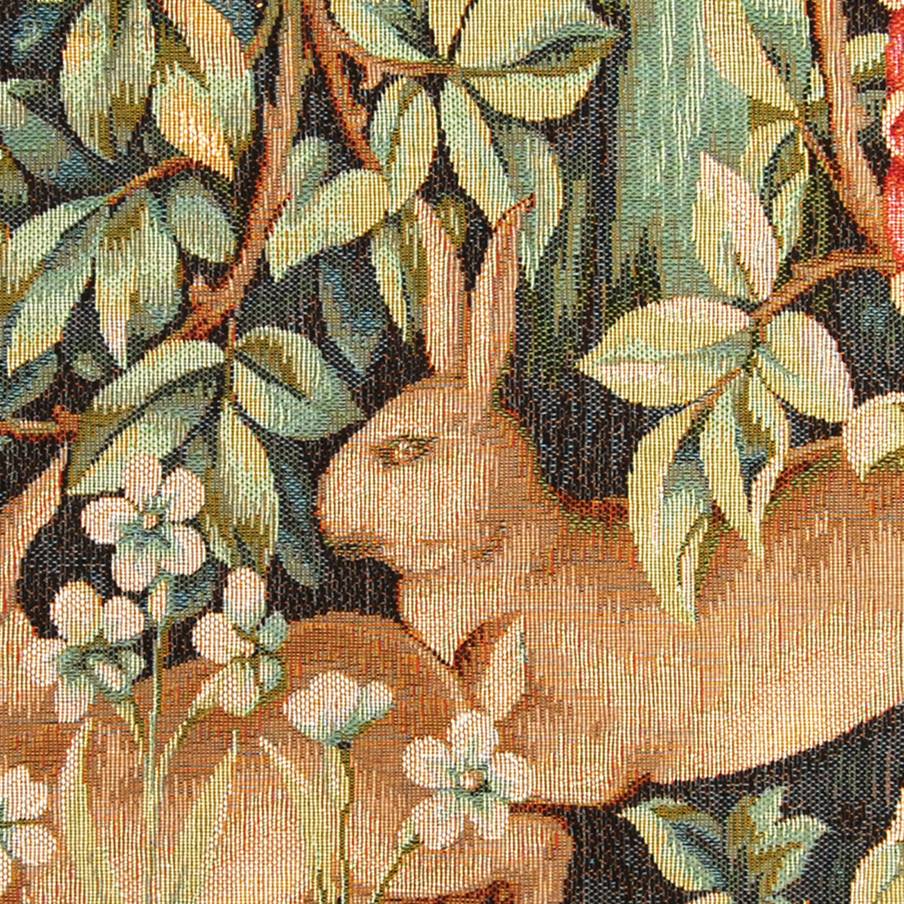 Two Hares (William Morris) Tapestry cushions William Morris & Co - Mille Fleurs Tapestries