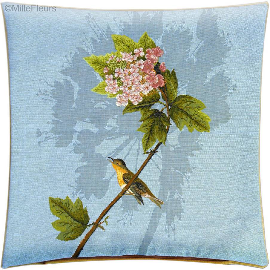 Flower and Bird Tapestry cushions Birds - Mille Fleurs Tapestries