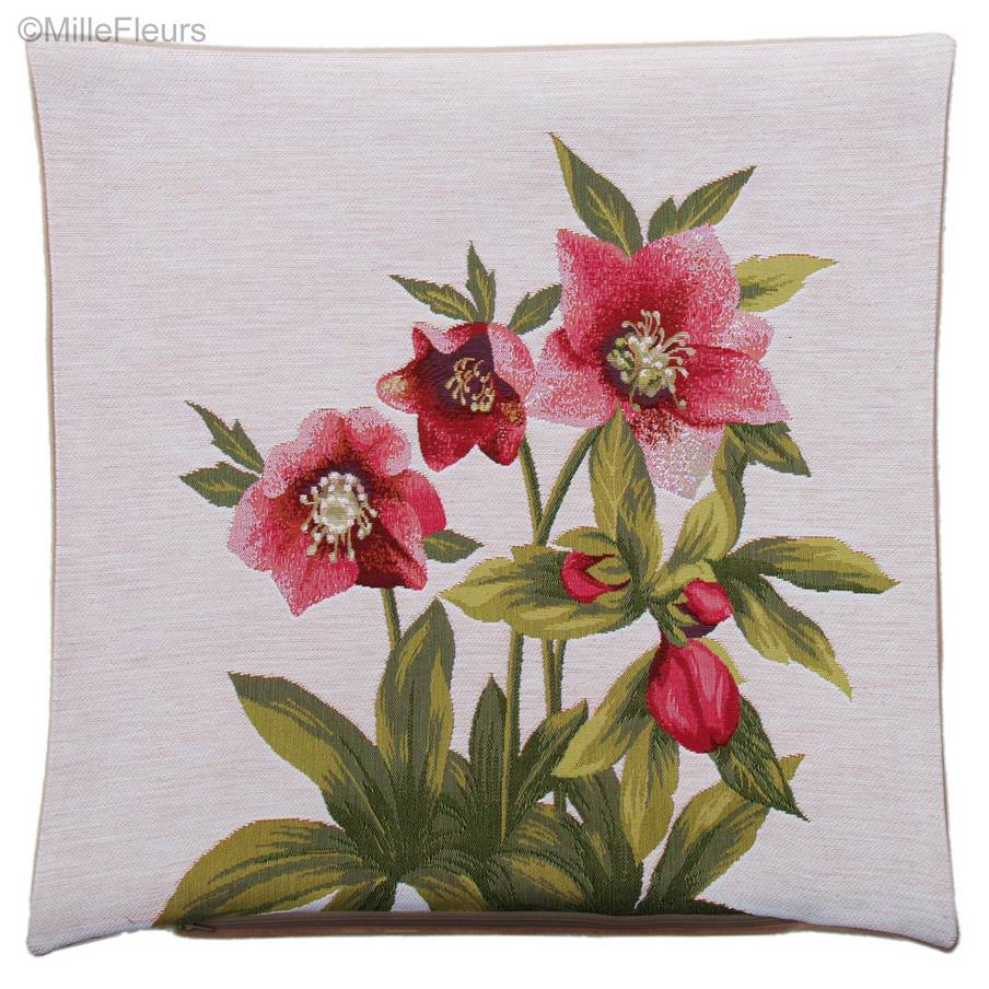 Christmas Flower Tapestry cushions Contemporary Flowers - Mille Fleurs Tapestries