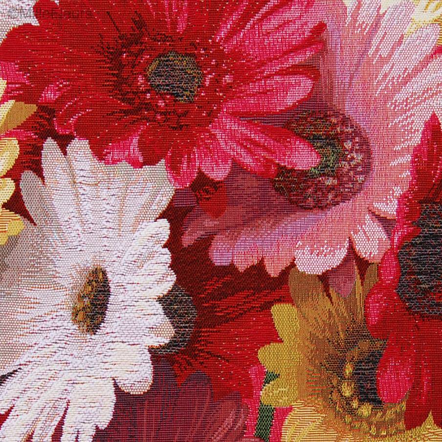 Gerbera Housses de coussin Fleurs contemporain - Mille Fleurs Tapestries